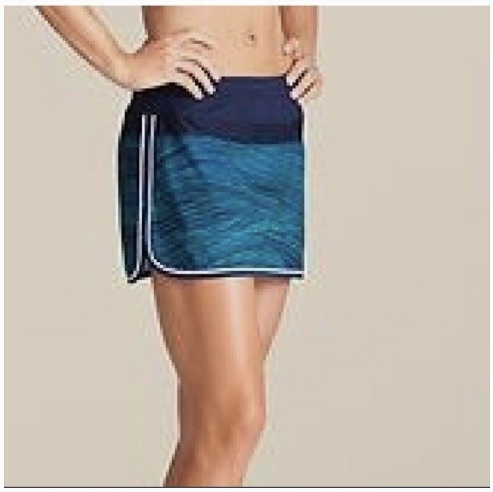 Athleta ramp‎ it up tennis Skort Size Medium Tenniscore Preppy Athleisure Casual